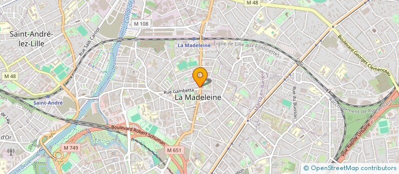 localisation de l'entreprise MADAME SARAH DERAEDT à LA MADELEINE
