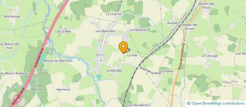 localisation de l'entreprise MADAME SARAH DESMOULINS  BENY