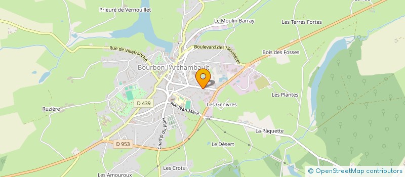 localisation de l'entreprise MADAME SARAH DEVLEESCHAUWER  BOURBON-L'ARCHAMBAULT