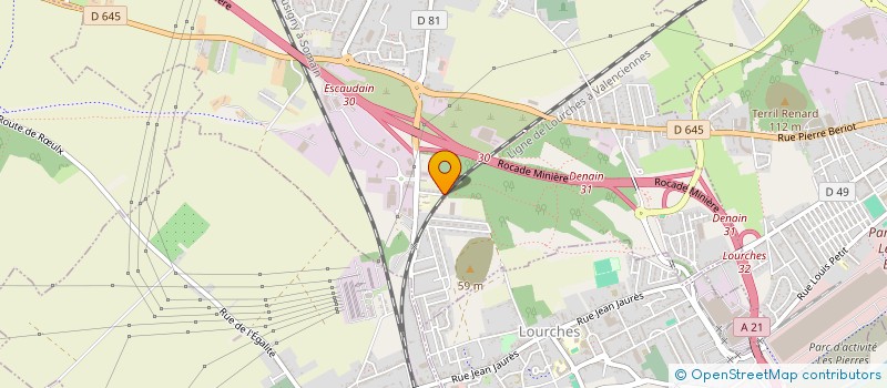 localisation de l'entreprise MADAME SARAH DI PIETRO  ESCAUDAIN