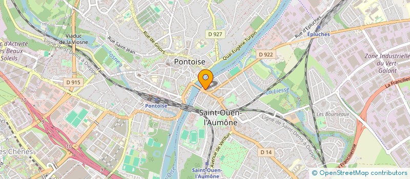 localisation de l'entreprise MADAME SARAH DIFFELAH  SAINT-OUEN-L'AUMONE