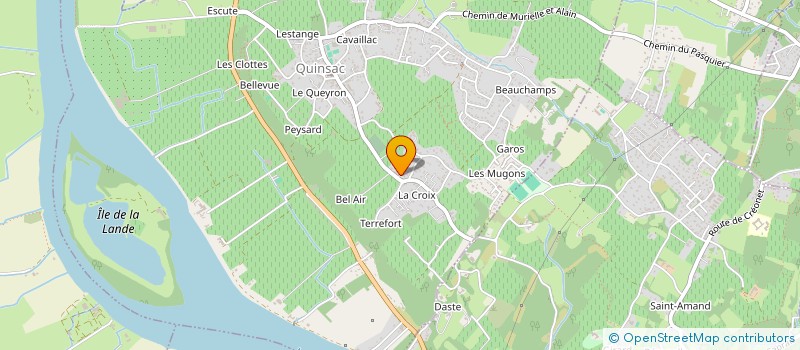 localisation de l'entreprise MADAME SARAH DJAHANDIDEH  QUINSAC