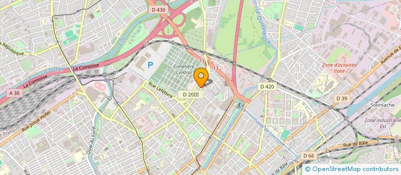 localisation de l'entreprise MADAME SARAH DJELLALI  MULHOUSE