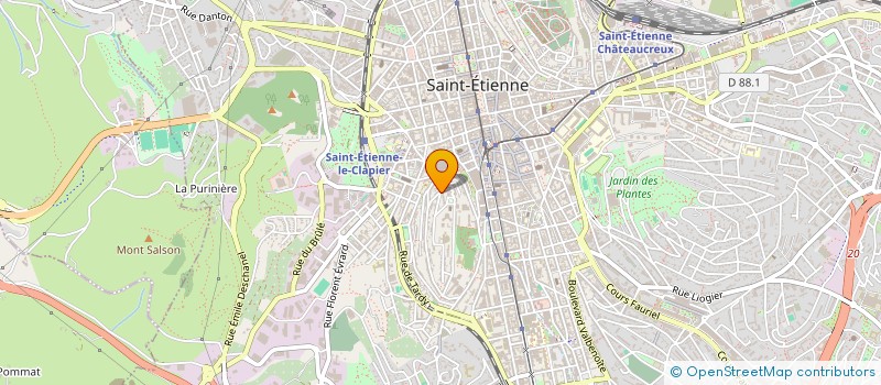 localisation de l'entreprise MADAME SARAH DOMERGUE à SAINT-ETIENNE