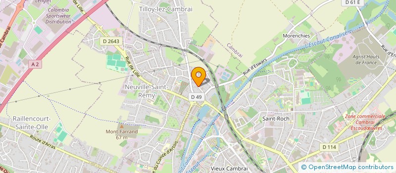 localisation de l'entreprise MADAME SARAH DOMINIQUE  NEUVILLE-SAINT-REMY