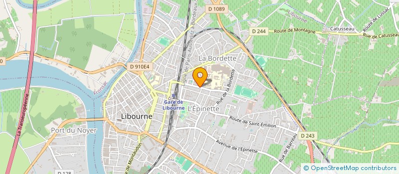 localisation de l'entreprise MADAME SARAH DOMINIQUE  LIBOURNE