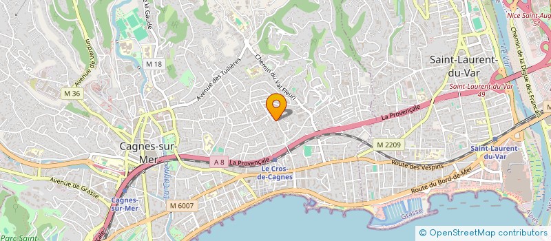 localisation de l'entreprise MADAME SARAH DONNEZ à CAGNES-SUR-MER