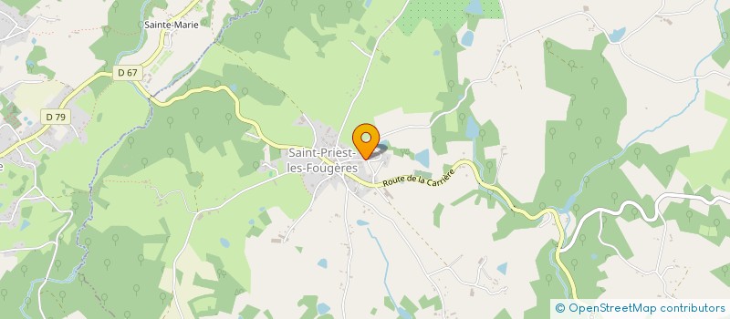 localisation de l'entreprise MADAME SARAH DOWD  SAINT-PRIEST-LES-FOUGERES