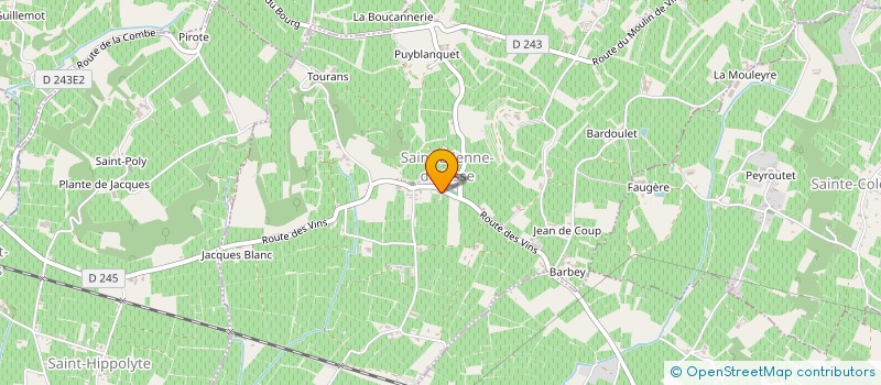 localisation de l'entreprise MADAME SARAH DUBES  SAINT-ETIENNE-DE-LISSE