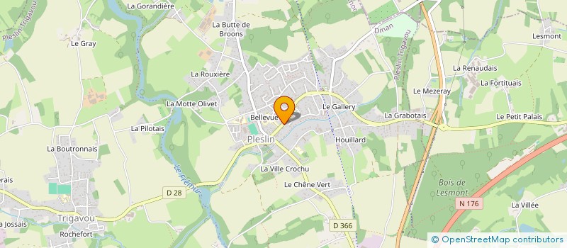 localisation de l'entreprise MADAME SARAH DUBOIS  PLESLIN-TRIGAVOU