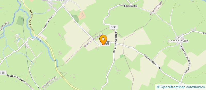 localisation de l'entreprise MADAME SARAH DUBOSC  BEAUBEC-LA-ROSIERE