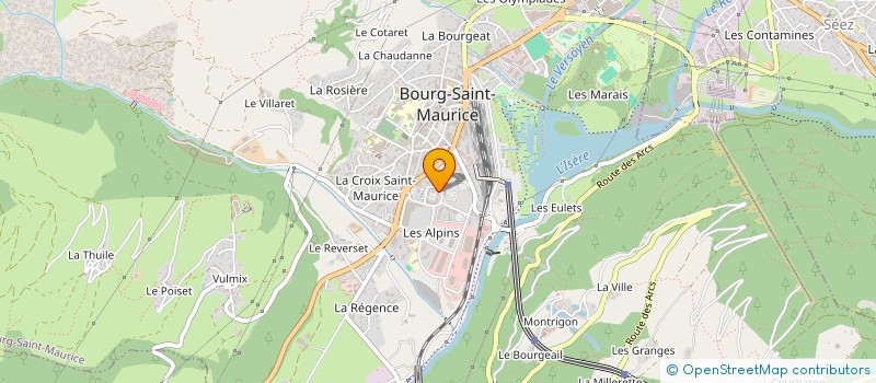 localisation de l'entreprise MADAME SARAH DUCROCQ  BOURG-SAINT-MAURICE