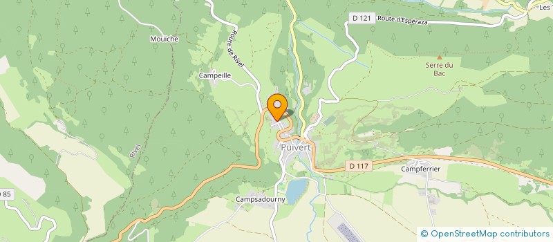 localisation de l'entreprise MADAME SARAH DUFRECHOU  PUIVERT