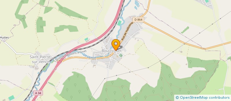 localisation de l'entreprise MADAME SARAH DUFRESNE  BOULZICOURT