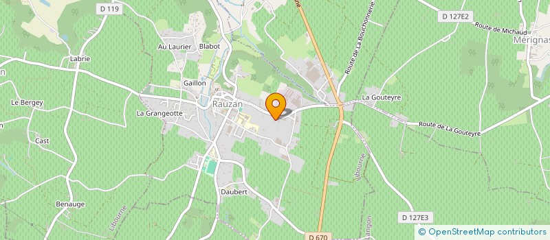 localisation de l'entreprise MADAME SARAH DUMAS  RAUZAN