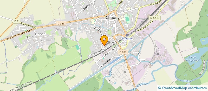 localisation de l'entreprise MADAME SARAH DUMOULIN  CHAUNY