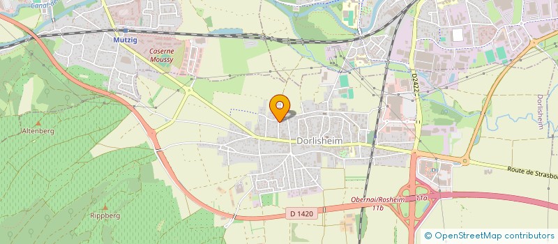 localisation de l'entreprise MADAME SARAH DURANT  DORLISHEIM