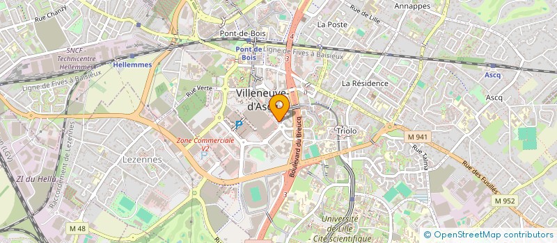 localisation de l'entreprise MADAME SARAH DUSSART à VILLENEUVE-D'ASCQ