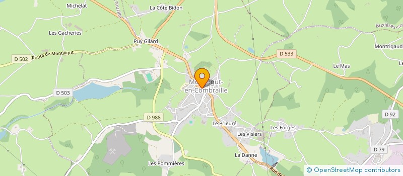 localisation de l'entreprise MADAME SARAH EL JAMAL  MONTAIGUT-EN-COMBRAILLE