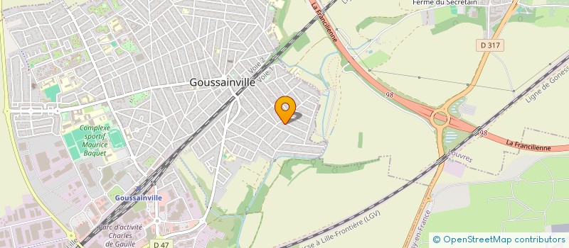 localisation de l'entreprise MADAME SARAH EL MABSOUT  GOUSSAINVILLE