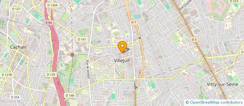 localisation de l'entreprise MADAME SARAH ELISABETH STAVROPOULOS  VILLEJUIF