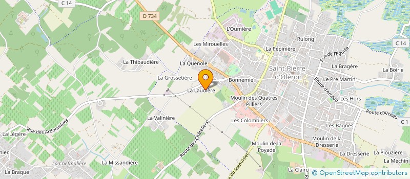 localisation de l'entreprise MADAME SARAH EMILIE MARIE MARCHESSEAU  SAINT-PIERRE-D OLERON