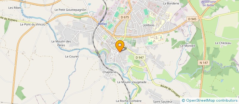 localisation de l'entreprise MADAME SARAH ENGEL  BELLAC