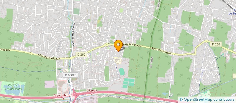 localisation de l'entreprise MADAME SARAH ESSERTEL  GUJAN-MESTRAS