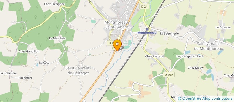 localisation de l'entreprise MADAME SARAH ESTEVE  MONTMOREAU