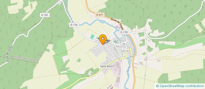 localisation de l'entreprise MADAME SARAH ETIENNE  MUSSY-SUR-SEINE