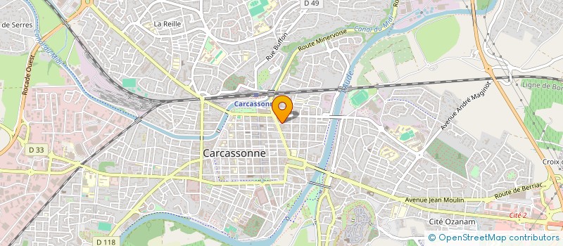 localisation de l'entreprise MADAME SARAH FAIDI  CARCASSONNE
