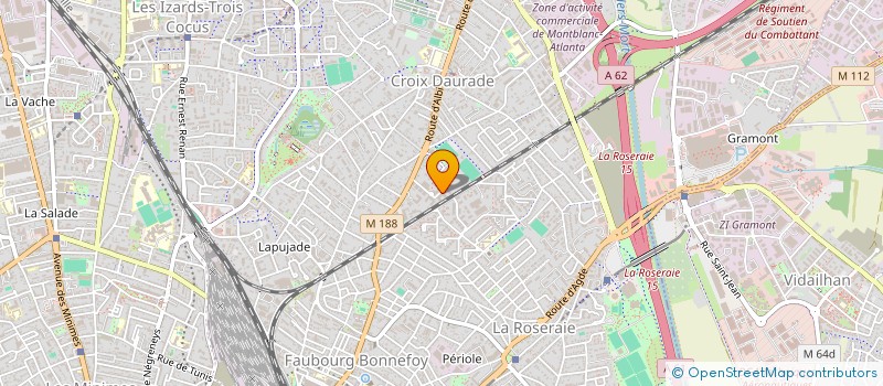 localisation de l'entreprise MADAME SARAH FARRUGIA  TOULOUSE