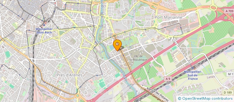 localisation de l'entreprise MADAME SARAH FATTOUH à MONTPELLIER