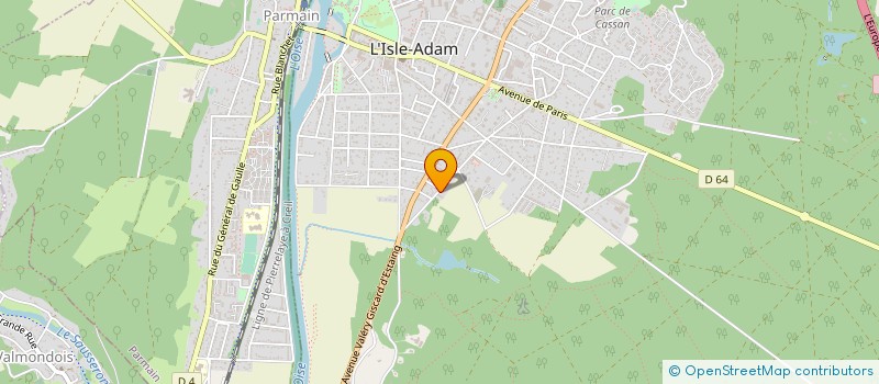 localisation de l'entreprise MADAME SARAH FERNANDES  L'ISLE-ADAM