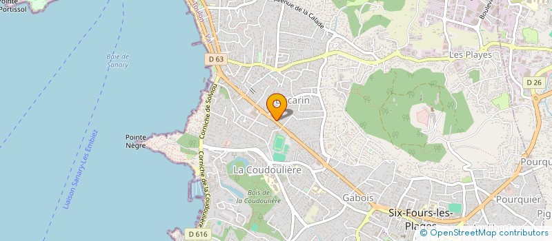 localisation de l'entreprise MADAME SARAH FERNANDES à SIX-FOURS-LES-PLAGES