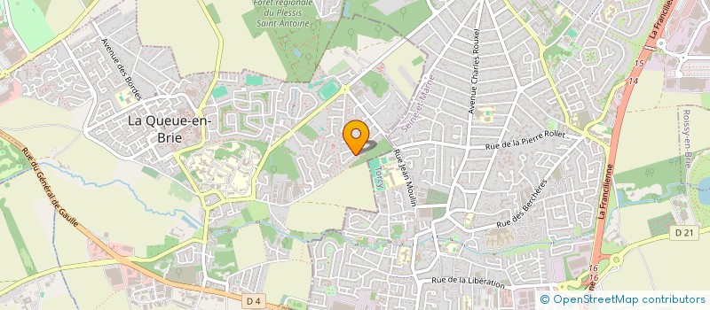 localisation de l'entreprise MADAME SARAH FERREIRA à LA QUEUE-EN-BRIE