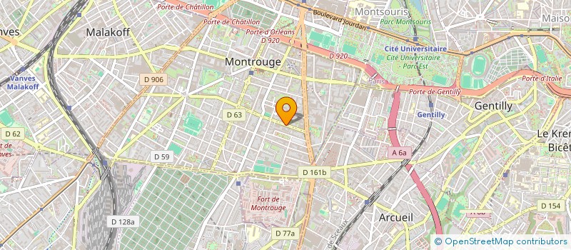 localisation de l'entreprise MADAME SARAH FERRETT à MONTROUGE
