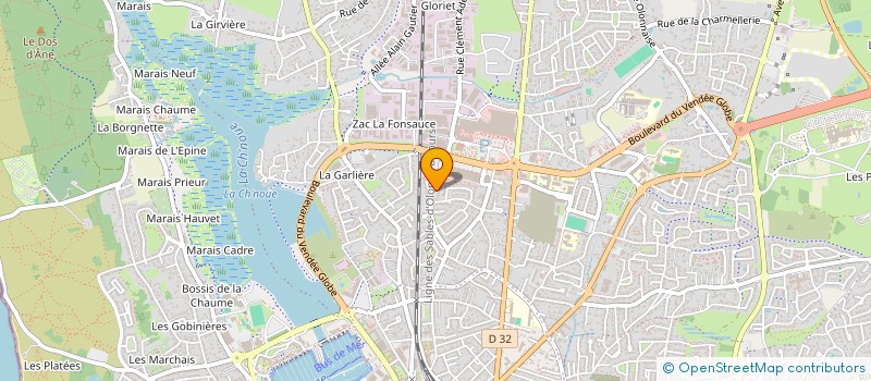 localisation de l'entreprise MADAME SARAH FERRON  LES SABLES D'OLONNE