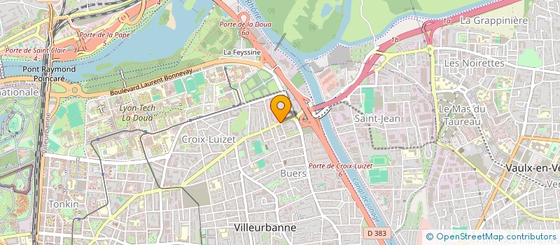 localisation de l'entreprise MADAME SARAH FOGNINI  VILLEURBANNE