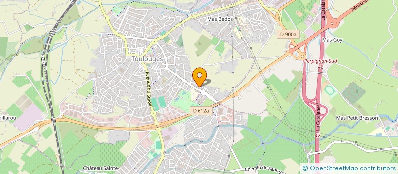 localisation de l'entreprise MADAME SARAH FONT  TOULOUGES