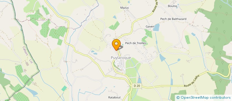 localisation de l'entreprise MADAME SARAH FRABEL  LABASTIDE-DE-PENNE