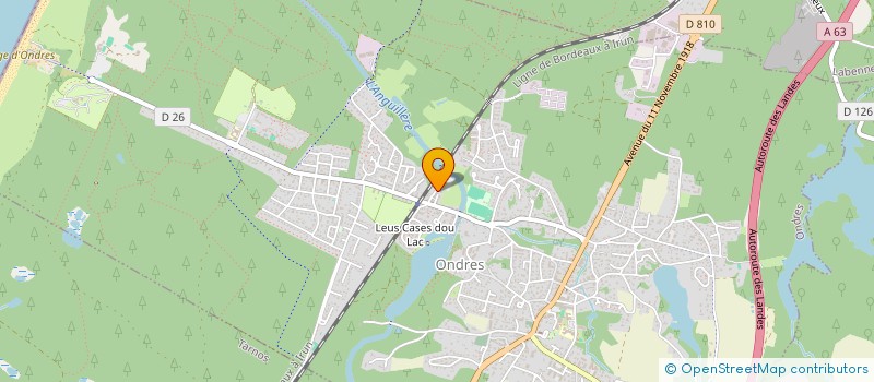 localisation de l'entreprise MADAME SARAH FRANCOIS  ONDRES