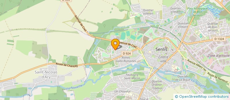 localisation de l'entreprise MADAME SARAH FROMENT  SENLIS