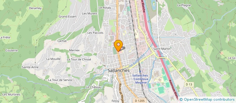 localisation de l'entreprise MADAME SARAH FURGAUT  SALLANCHES