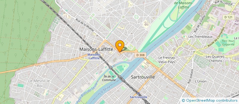 localisation de l'entreprise MADAME SARAH GABRIEL  MAISONS-LAFFITTE