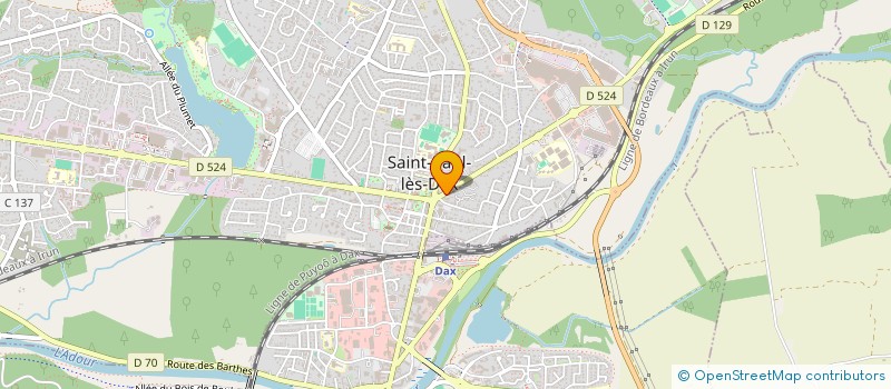 localisation de l'entreprise MADAME SARAH GALZIM  SAINT-PAUL-LES-DAX