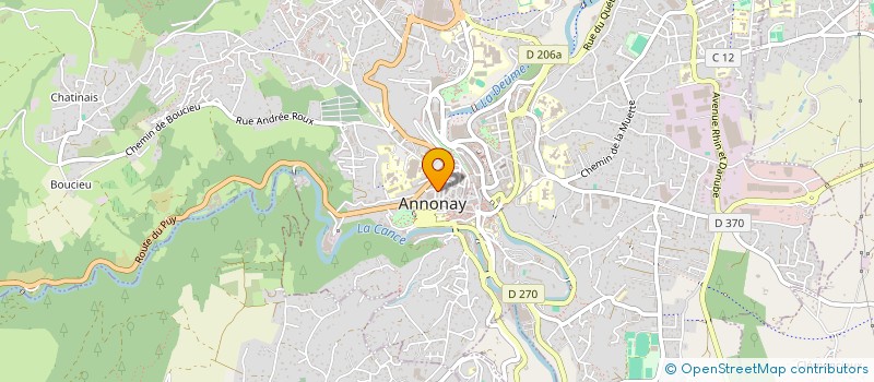 localisation de l'entreprise MADAME SARAH GARBOUD  ANNONAY