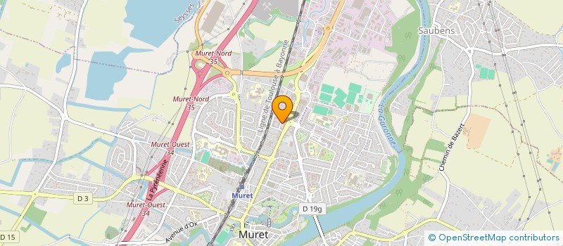 localisation de l'entreprise MADAME SARAH GARCIA  MURET