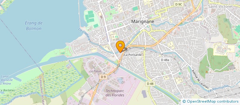 localisation de l'entreprise MADAME SARAH GARDOUD à MARIGNANE