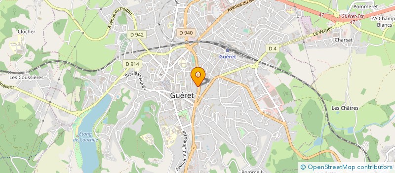 localisation de l'entreprise MADAME SARAH GENDILLOU à GUERET